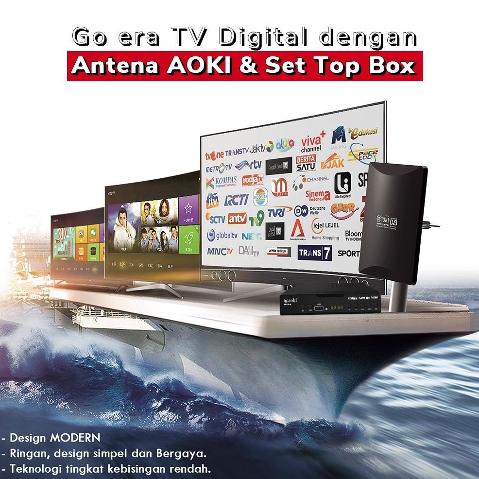 Jual Aoki Stb Set Top Box Tv Digital Receiver Penerima Siaran Full Hd