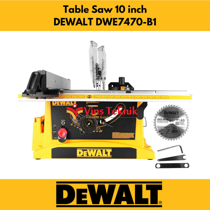 Jual Table Saw Dewalt Dwe Mesin Meja Potong Kayu Dwe Shopee