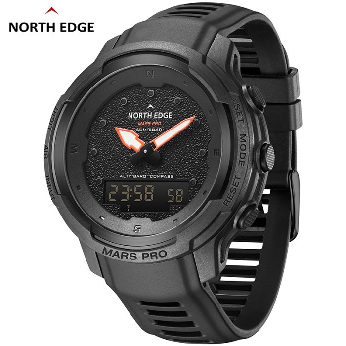 Jual North Edge Mars Pro Digital Watch Military Carbon Fiber ABC