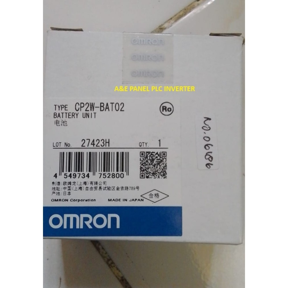 Jual BEBAS ONGKIR Baterai PLC Omron Cp2e Cp2w Bat02 Cp2w Bat02