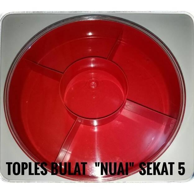 Jual New Arrival Toples Bulat Sekat 5 Toples Nuai Toples Bulat