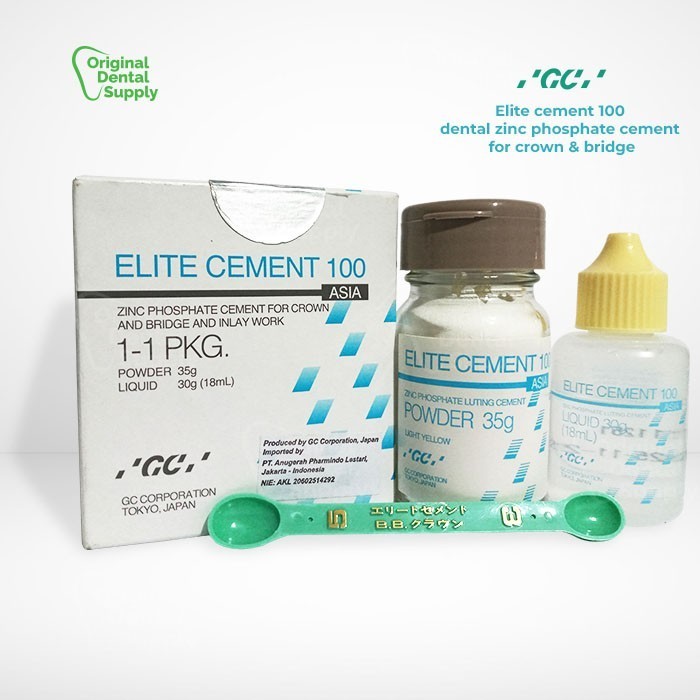 Jual ELITE CEMENT 100 DENTAL ZINC PHOSPHATE CEMENT FOR CROWN BRIDGE