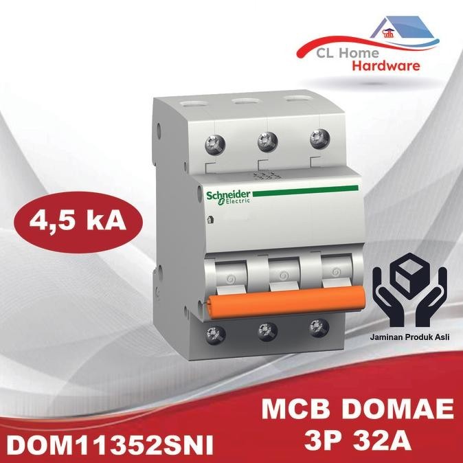 Jual MCB Schneider Domae 3 Phase 32 Ampere SNI 3p 32a 3 Pole Shopee