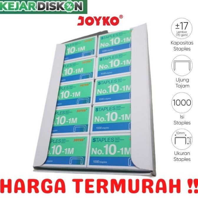 Jual Termurah Staples Joyko No 10 Kecil Isi Stapler Hekter No 10 1M