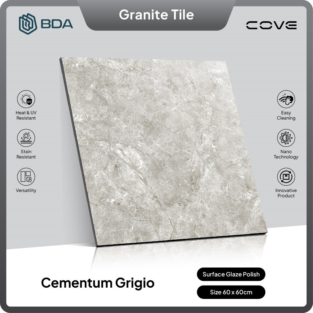 Jual Cove Granite Tile Cementum Grigio 60x60 Shopee Indonesia