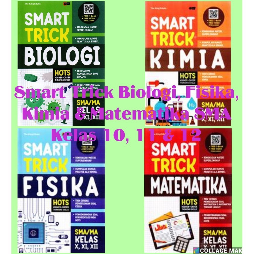 Jual Smart Trick Kimia Fisika Biologi Matematika SMA Kelas 10 11