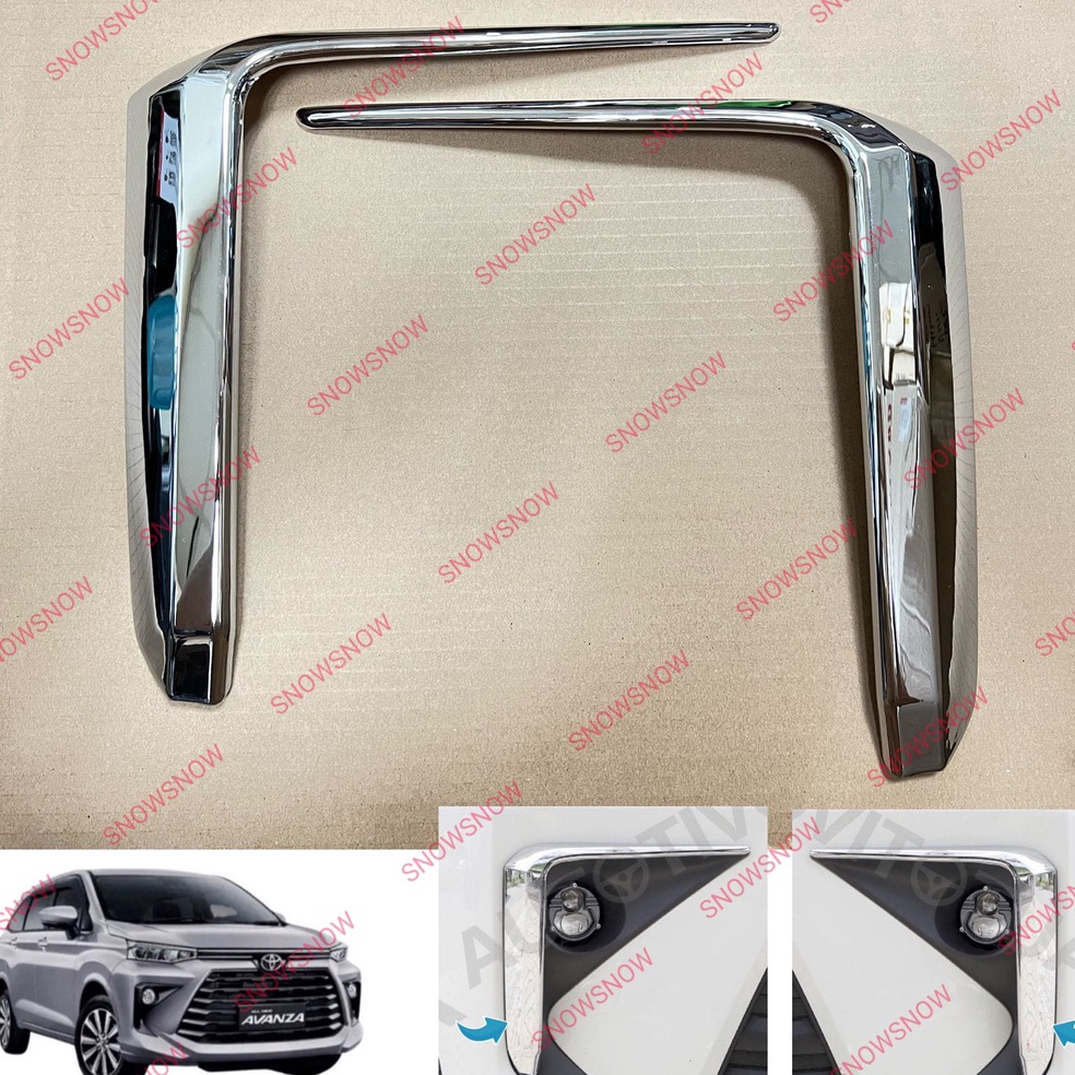 Jual Nzu36 Foglamp Cover Avanza 2022 2023 2024 Ring Fog Lamp Chrome