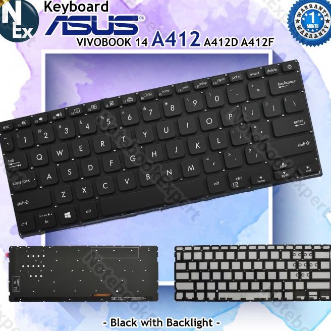 Jual Keyboard Asus Vivobook A A D A F A U Black With