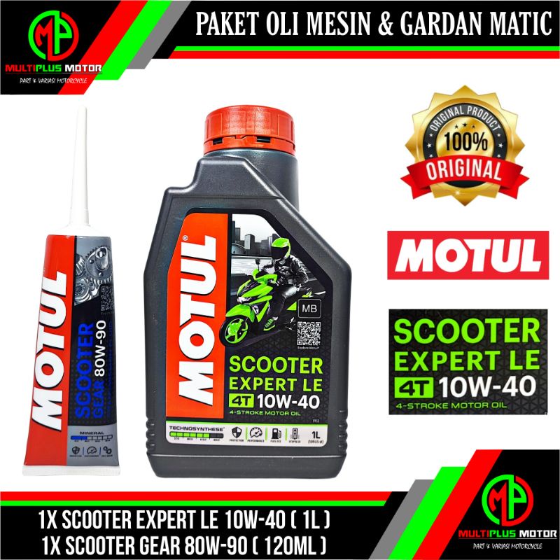 Jual Paket Oli Mesin Motor MATIC MOTUL SCOOTER EXPERT LE 10W 40 1L