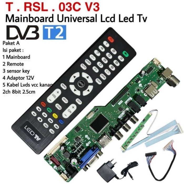 Jual Mainboard Dtv Dvb T Main Board Universal Mb Universal Rf