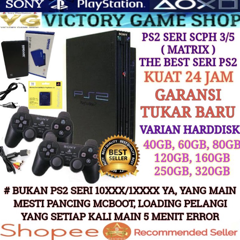 Jual Stok Banyak PS2 PS 2 PLAYSTATION 2 PS2 SERI 3 5 MATRIX SISTEM