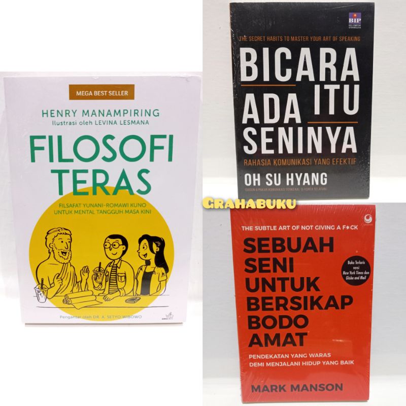 Jual Paket Isi Buku Sebuah Seni Untuk Bersikap Bodo Amat Filosofi