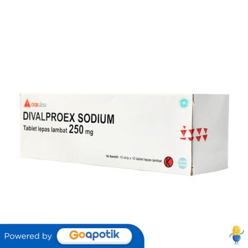 Jual DIVALPROEX SODIUM OGB DEXA MEDICA 250 MG BOX 100 TABLET Shopee