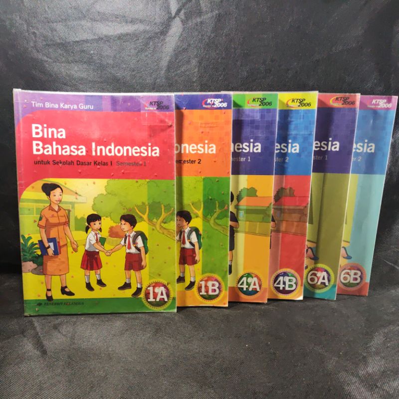 Jual Buku Bina Bahasa Indonesia Kelas 1A 1B 4A 4B 6A 6B I IV VI