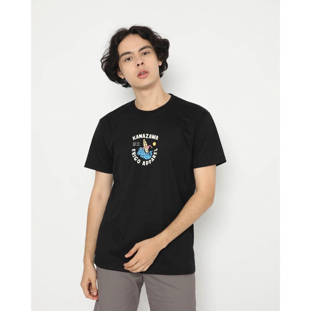 Jual Erigo T Shirt Kanazawa Black Unisex Shopee Indonesia