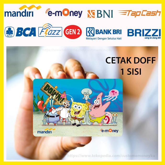 Jual Kartu Emoney Mandiri Bca Gen 2 Bni Bri Anime Bikini Bottom