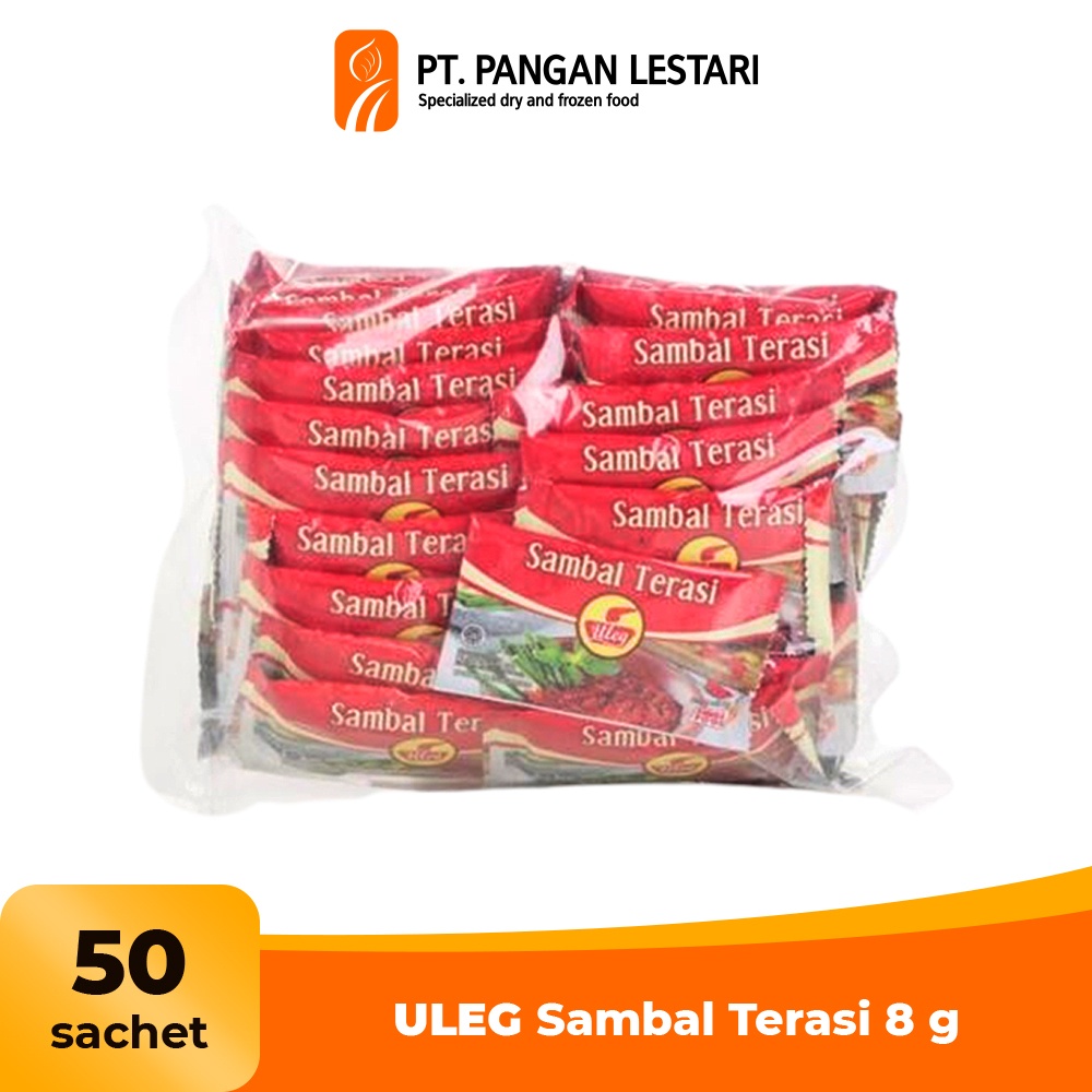 Jual ULEG Sambal Terasi Sachet Kecil 8 Gr X 50 Pcs Shopee Indonesia