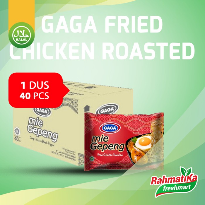 Jual GAGA Mie Gepeng Fried Chicken Roasted 1 Dus Karton Shopee