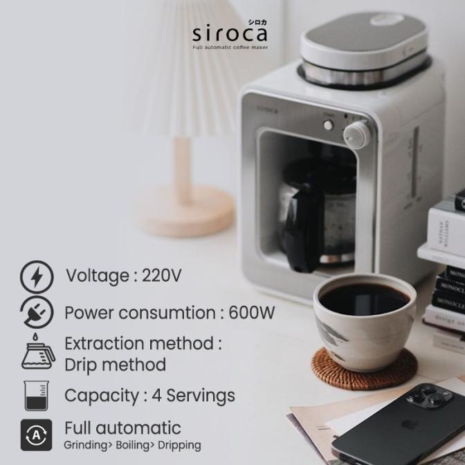 Jual Siroca Fully Automatic Coffee Maker White Hellogans Shopee