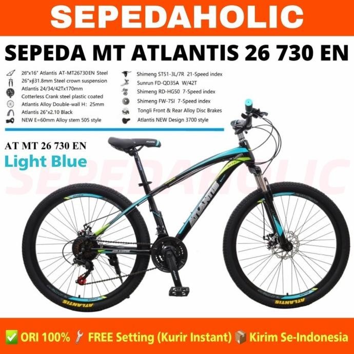 Jual Sepeda Gunung Mtb Atlantis Ukuran Inch Shopee Indonesia