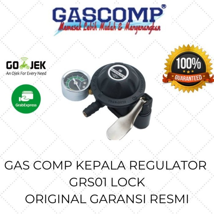 Jual Gascomp Kepala Gas Regulator Meter Super Lock Grs Dengan Kunci