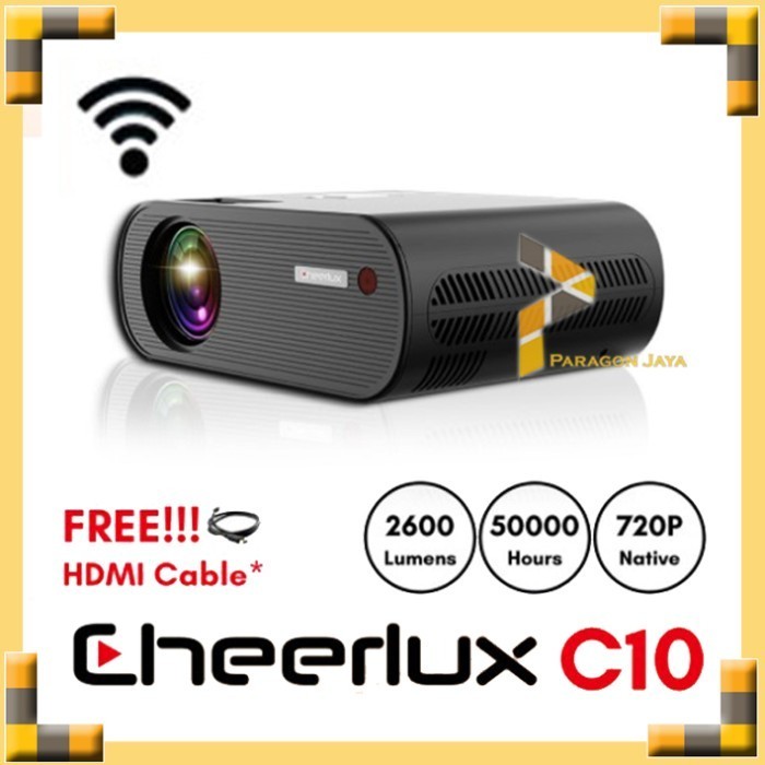 Jual Cheerlux C Wifi Tv Tuner Mini Led Projector Lumens P