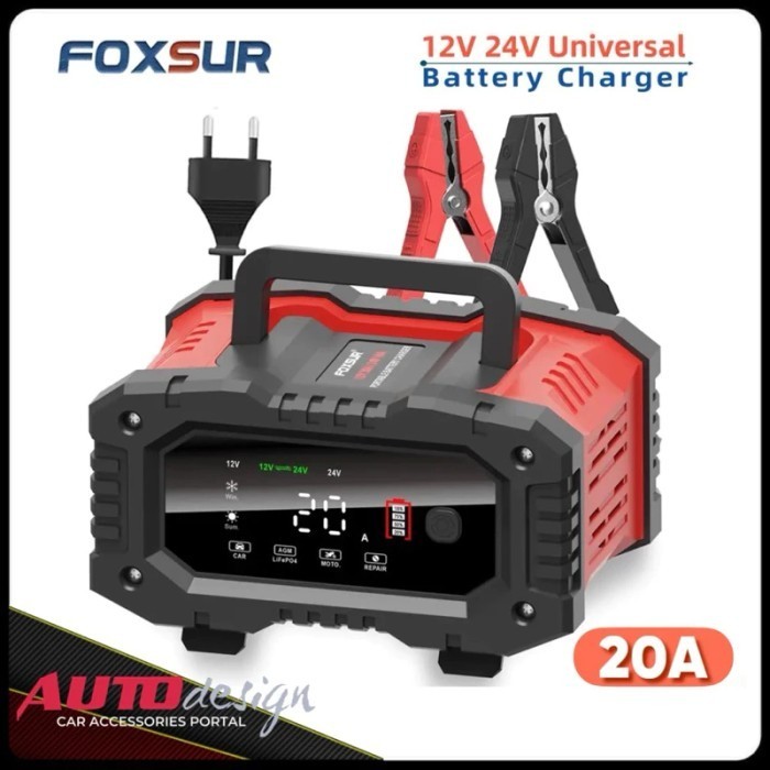 Jual Foxsur A Charger Aki Mobil Motor Truk V A V A Smart