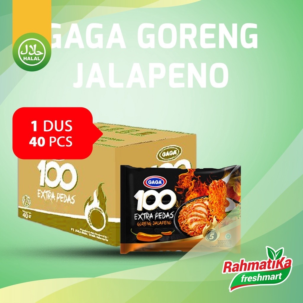 Jual Gaga Mie Instan Extra Pedas Goreng Jalapeno Level Dus