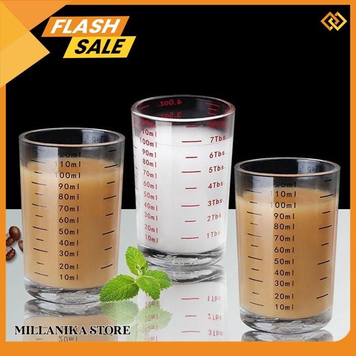 Jual GELAS ESPRESSO SHOT SQUARE ESPRESSO COFFEE GLASS 120ML GELAS