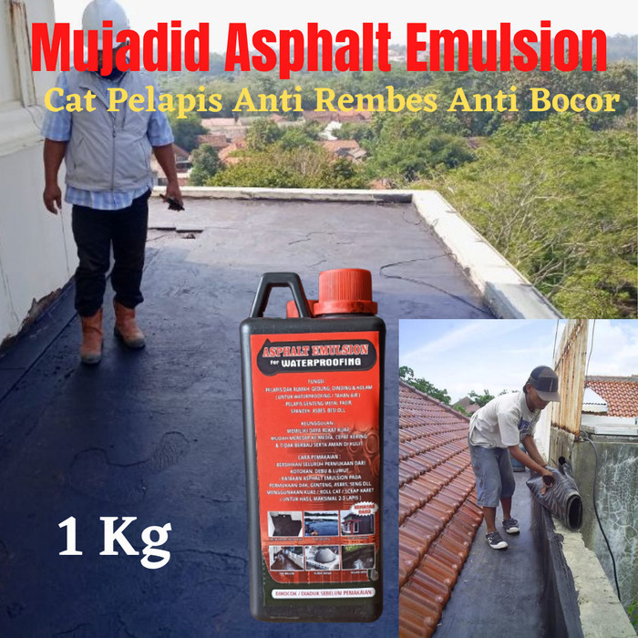 Jual Terlaris Waterproofing Anti Bocor Aspal Cair Cat Pelapis Dak Beton