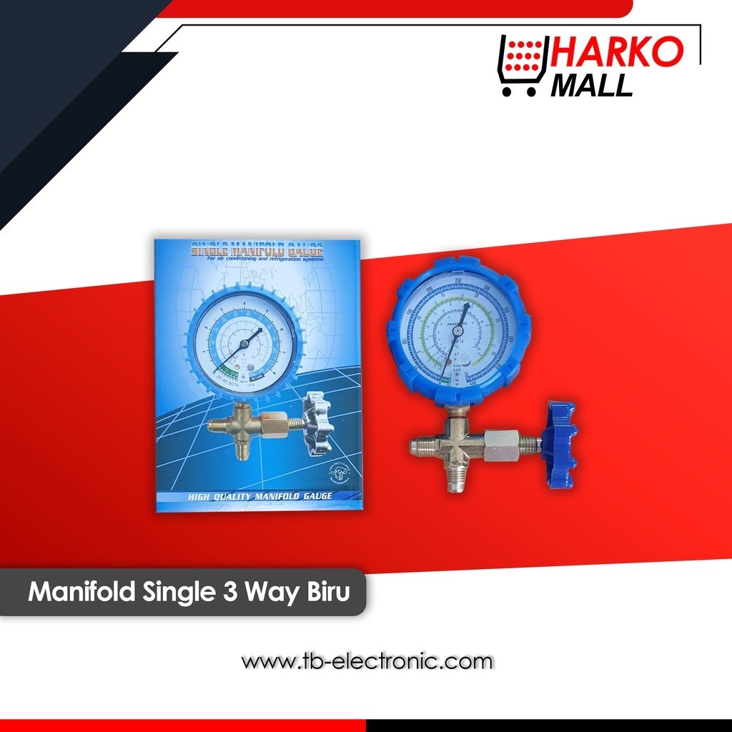 Jual Testing Manifold Single R410 R32 R22 Sighlass Sightglass Isi Freon