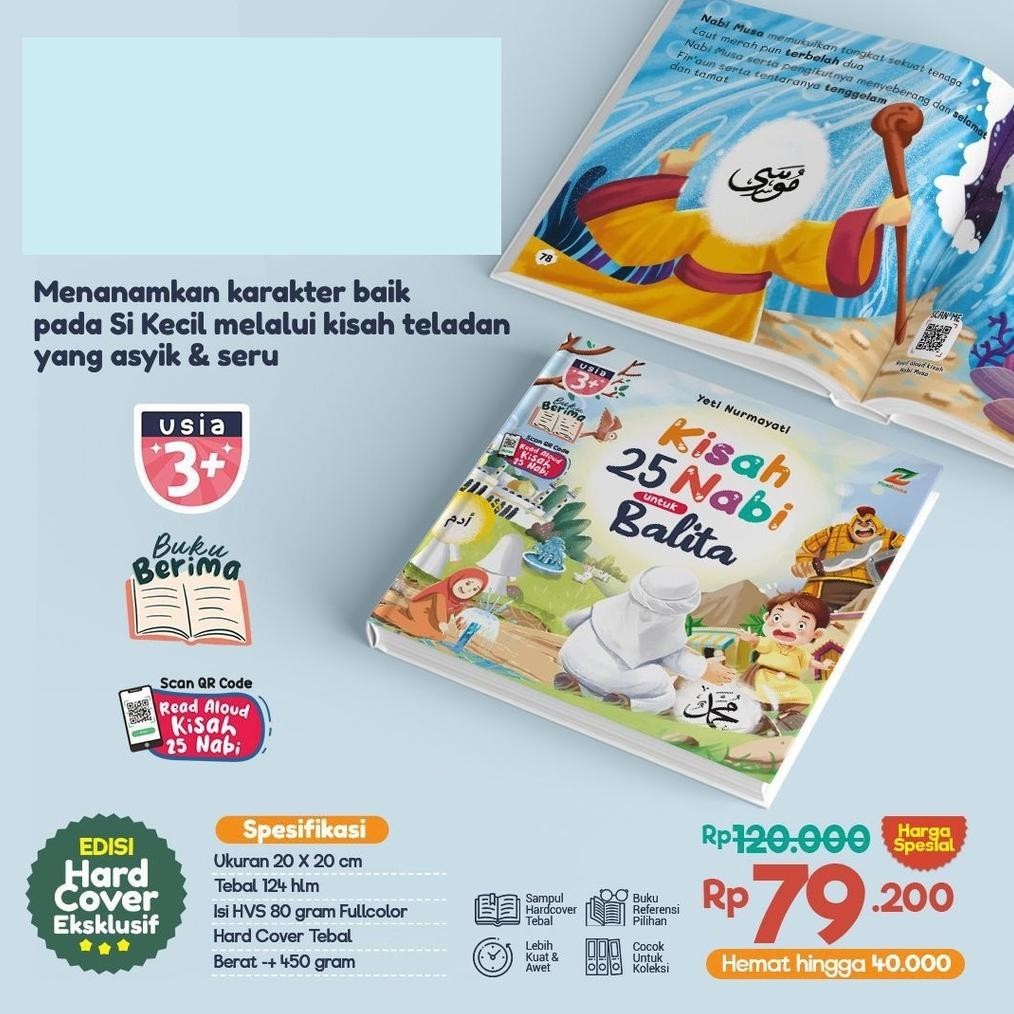 Jual Buku Kisah Nabi Untuk Balita Cerita Dahsyatnya Dan Mukjizat