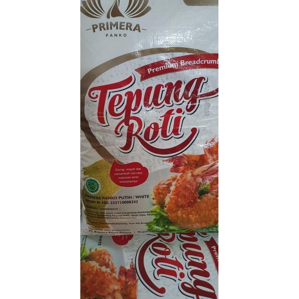 Jual Tepung Roti Panir WHITE Primera Panko 10 Kg GOJEK GRAB ONLY GM