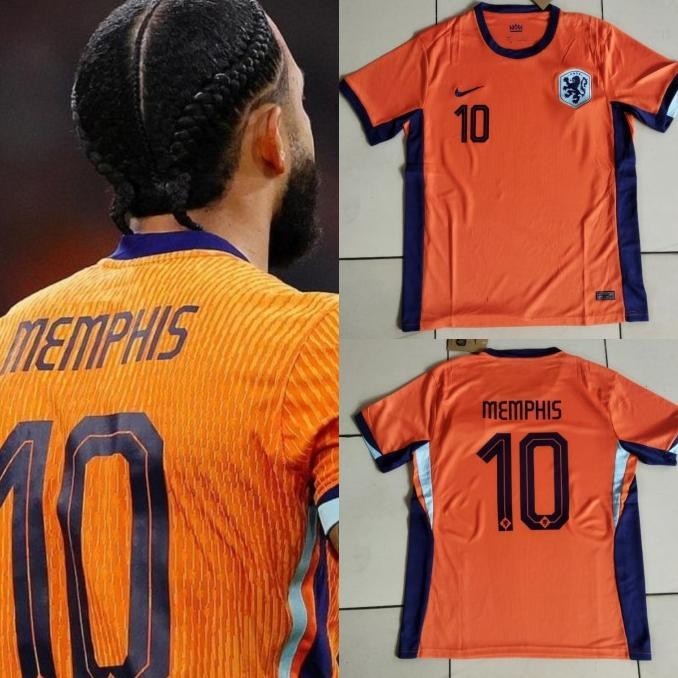 Jual Masih Ada Jersey Baju Bola Belanda Home Euro 2024 Nameset