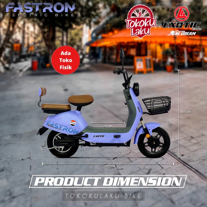 Jual Sepeda Listrik Murah Exotic Fastron Bike Ebike Electric Pacific