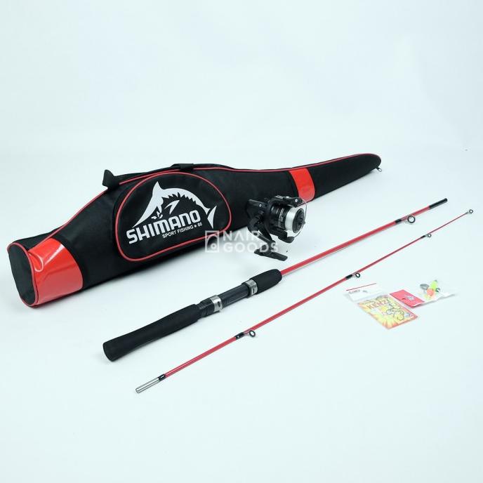 Jual 1 Set Joran Pancing Fiber Solid 12 Lbs Ukuran 120 135 150 Cm Bonus