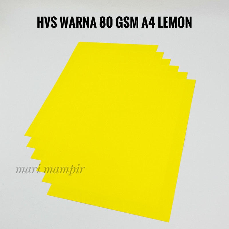 Jual Kertas Hvs Fotokopi Print Warna Gsm A Warna Lemon Pcs