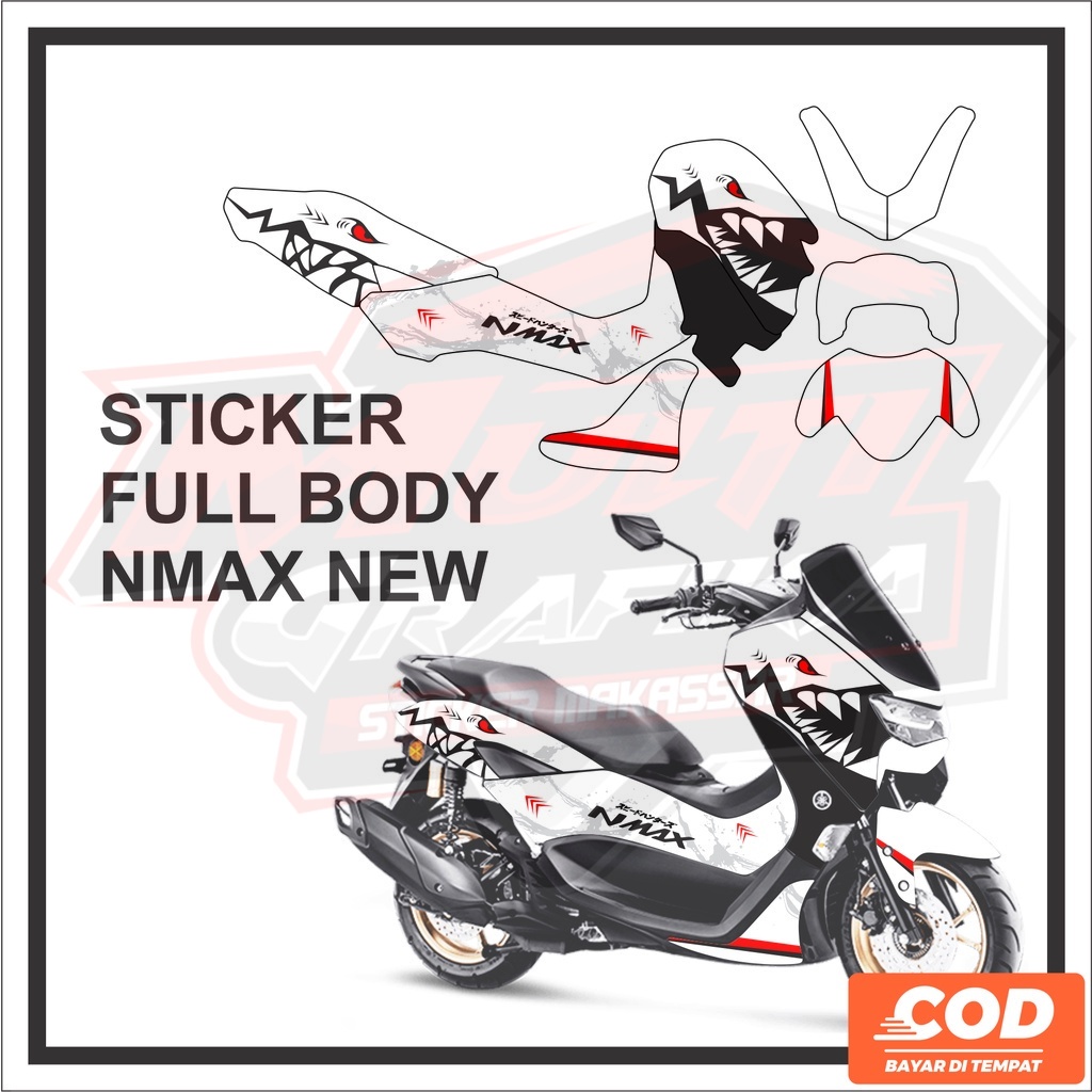 Jual Stiker Motor Yamaha Nmax New Full Body Sticker Decal Nmax Baru