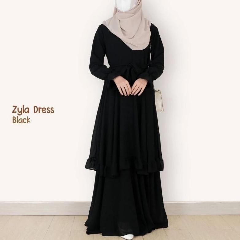 Jual Trk Gamis Malaysia Viral Terbaru Zyla Dress Gamis Melayu