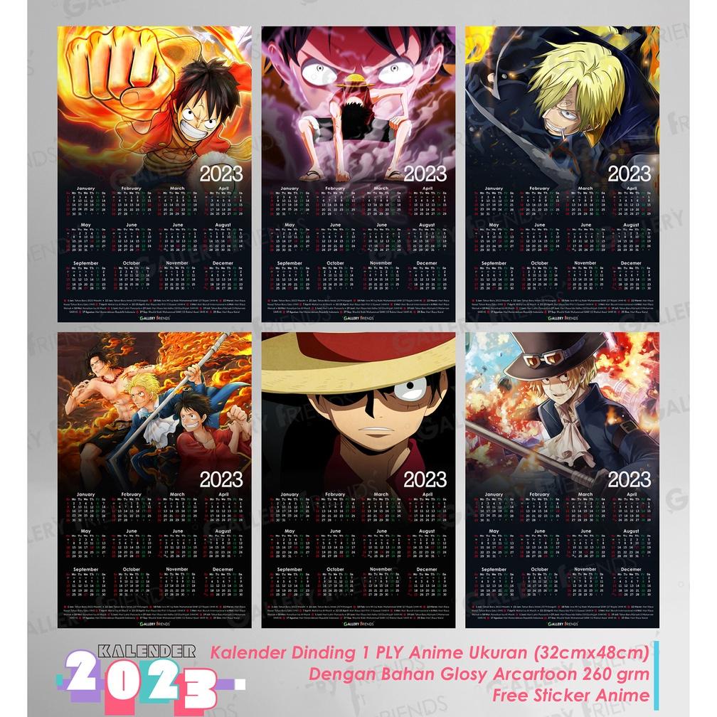 Jual Kalender Meja Dan Kalender Dinding Murah Tahun Anime One