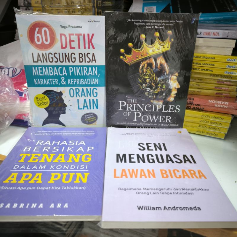 Jual Paket Buku Detik Langsung Bisa Membaca Pikiran Karakter Dan