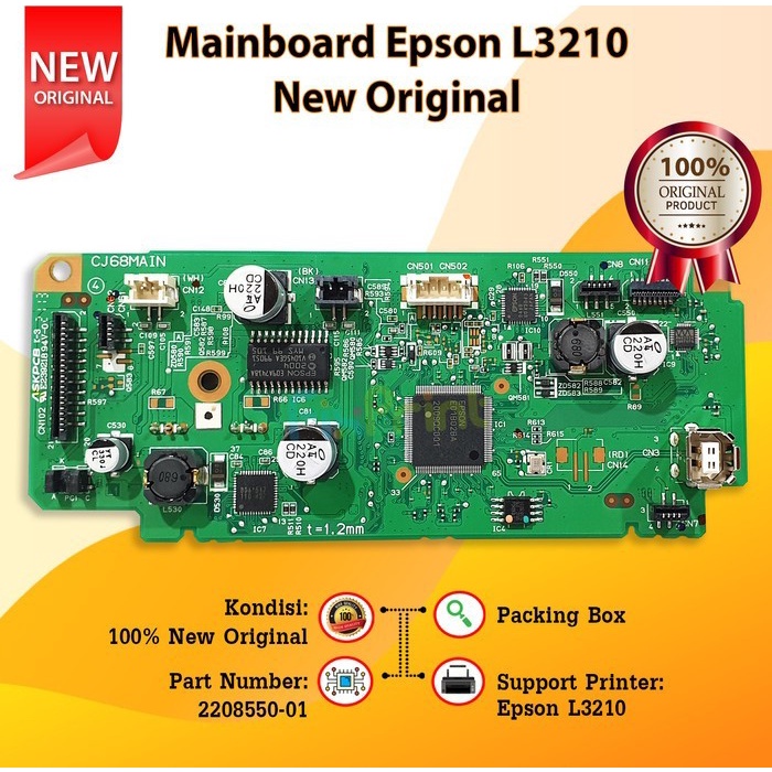 Jual Mainboard Epson L3210 Motherboard L 3210 Usb Board L3210 New