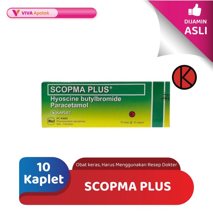 Jual Scopma Plus Hyoscine Paracetamol Kram Perut 10 Kaplet