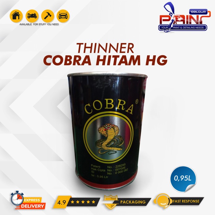 Jual THINNER COBRA HITAM 1 LITER Shopee Indonesia