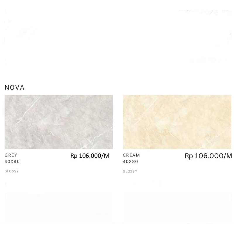 Jual Keramik Glossy Motif Marbel Nova Grey Nova Brown Ukuran X By