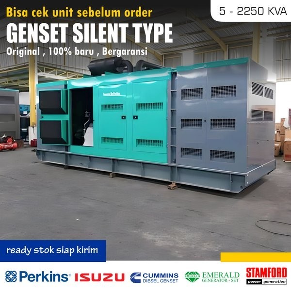 Jual Harga Genset Silent Kva Perkins Cummins Isuzu Emerald Ultra