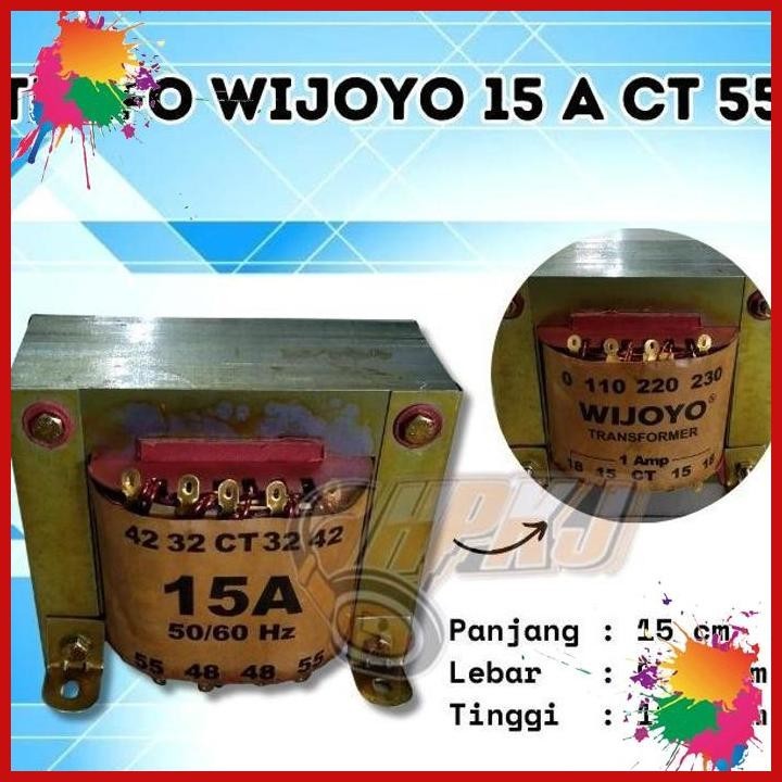 Jual Travo Trafo Wijoyo 15a Ct 55 Transformer Wijoyo 15 Amper 55 Volt