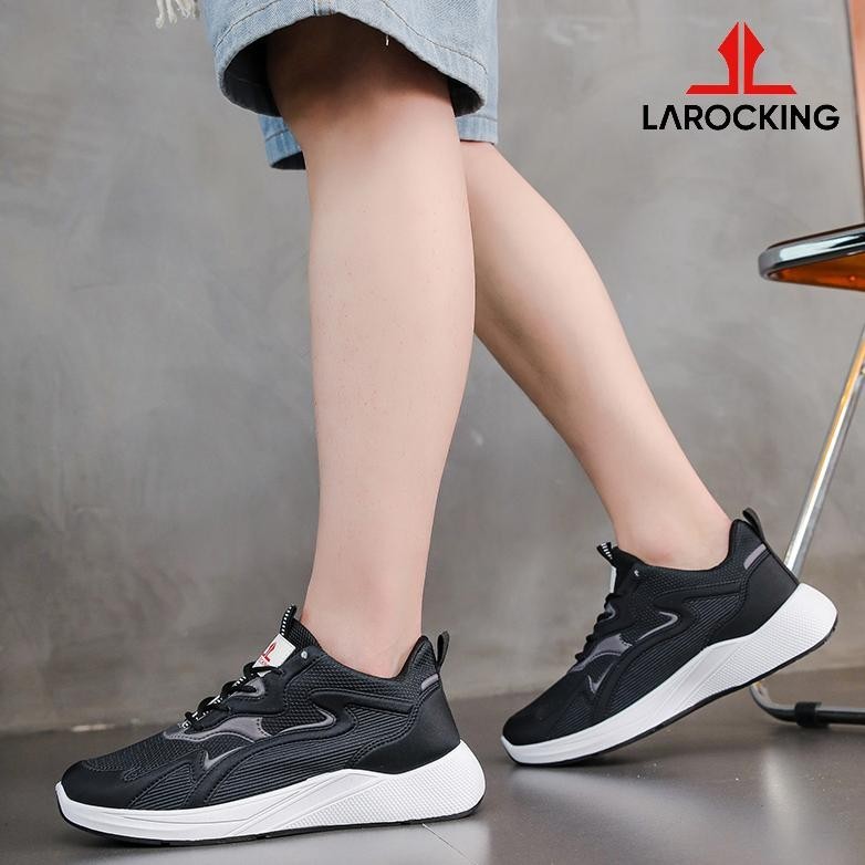 Jual Sale Larocking Artemis Hitam Polos Sepatu Sneakers Running Gym