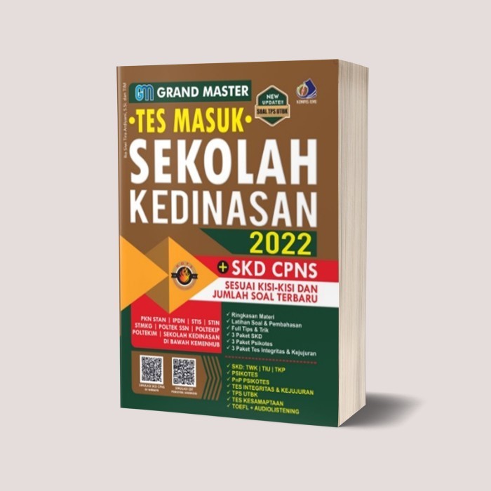 Jual Buku Soal Grand Master Tes Masuk Sekolah Kedinasan Ika