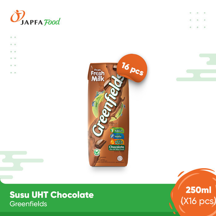 Jual Greenfields Susu UHT Chocolate 250 Ml Isi 16 Pcs 100 Fresh